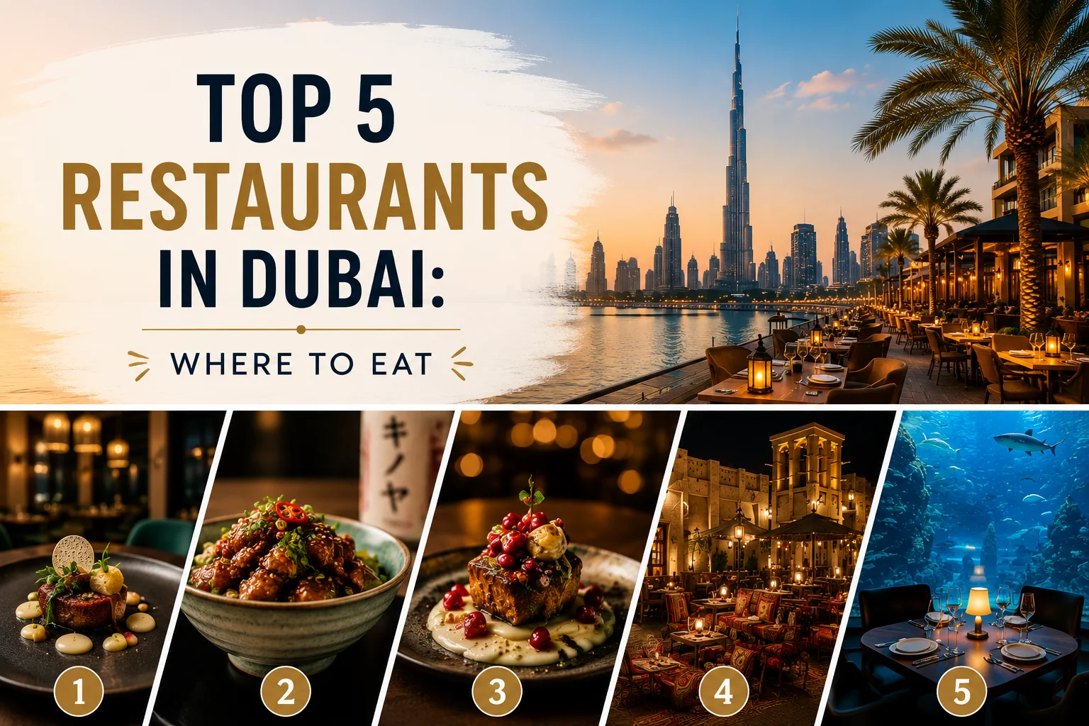 Top 5 Restaurants in Dubai